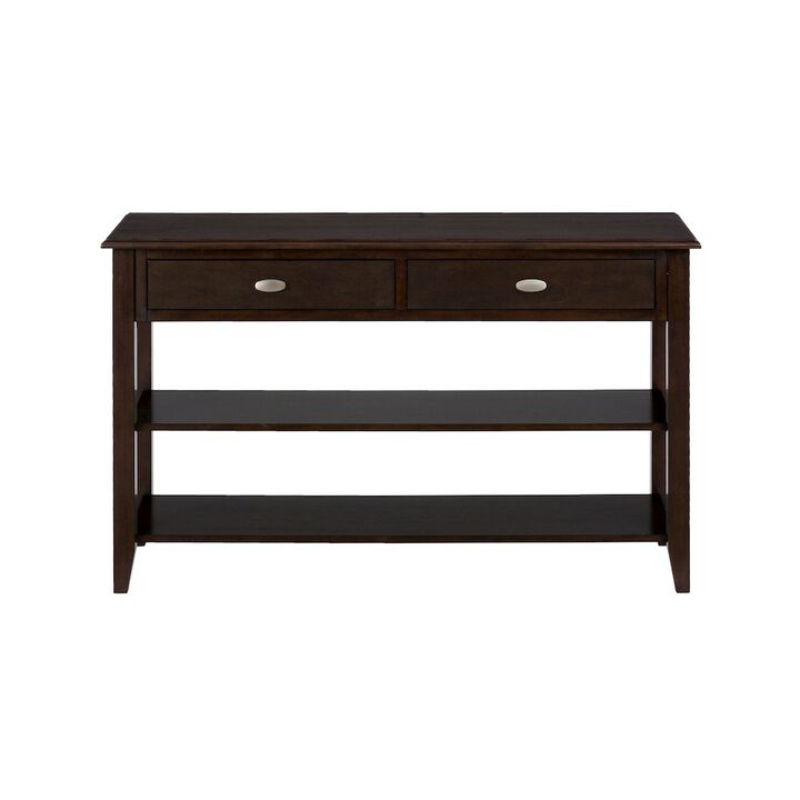 Jofran Merlot Warm Contemporary 48 Sofa Table