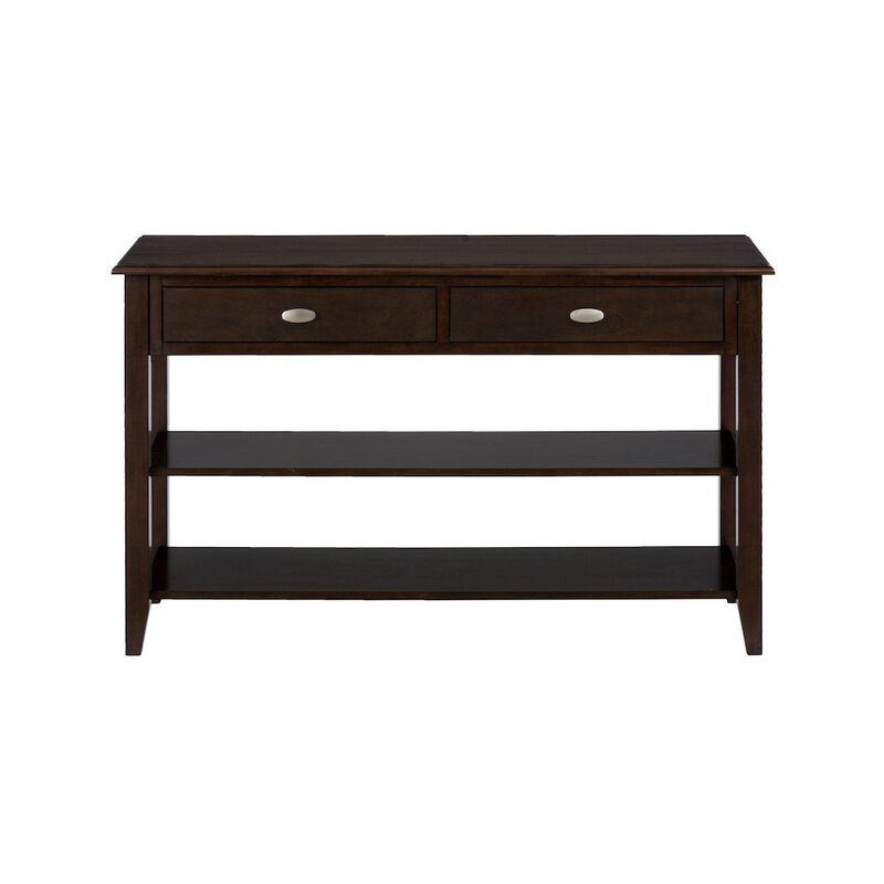 Jofran Merlot Warm Contemporary 48 Sofa Table
