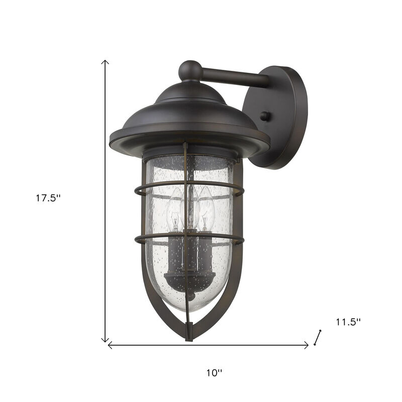 Hivvago Dylan 3-Light Oil-Rubbed Bronze Wall Light