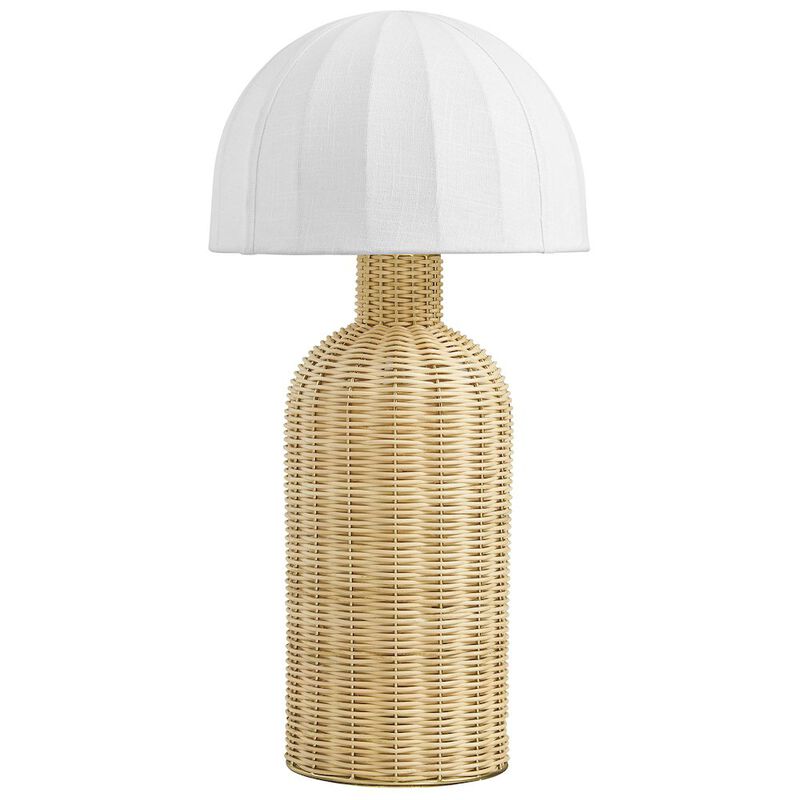 Santo Rattan Table Lamp With Dome Shade image number 3