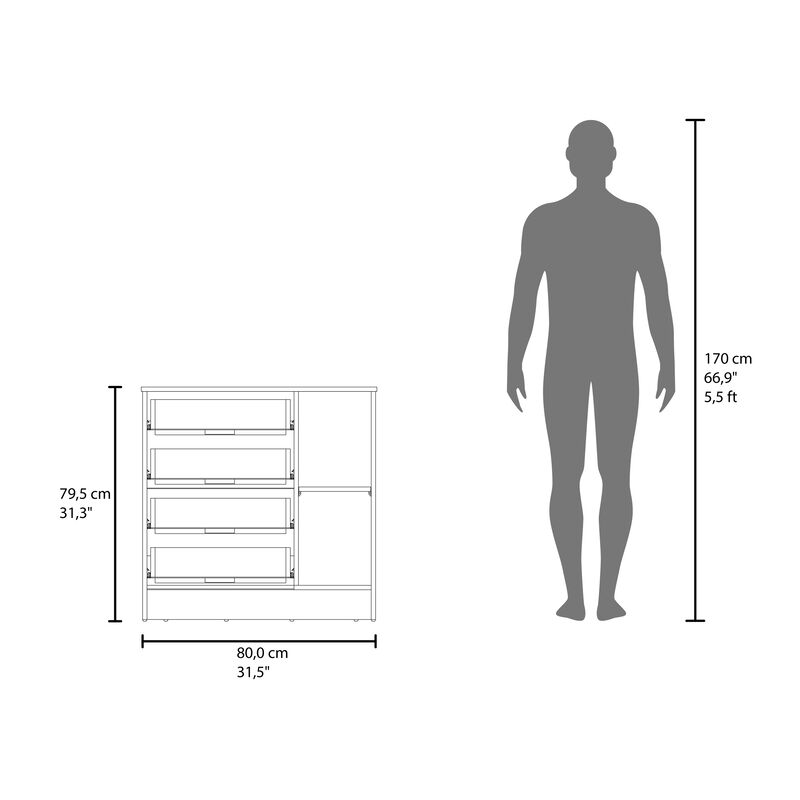 Mikdat One Door Dresser image number 4
