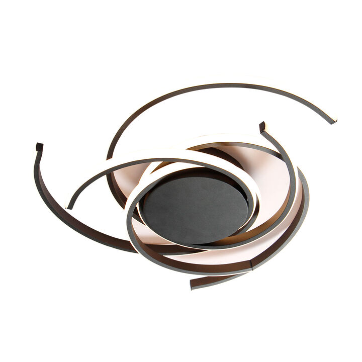 Modern LED Semi Flush Mount with Remote Control