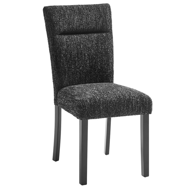 Black Modern Dining Chairs Set of 2 image number 1