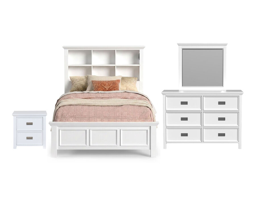 Hampton White Full 4-Piece Set