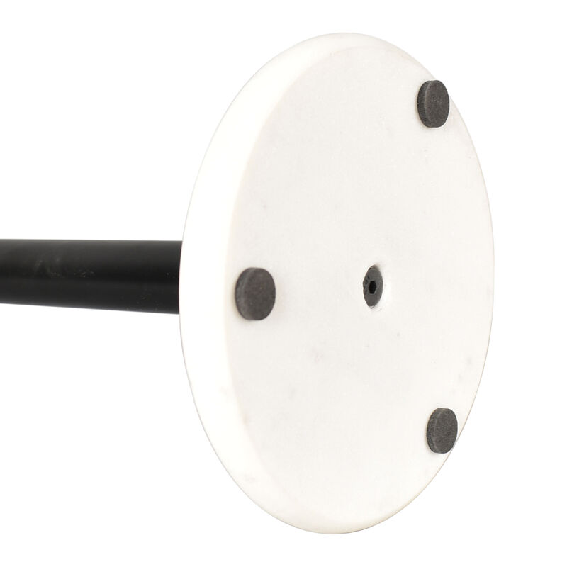 Avery Modern Classic Metal with Non Slip Weighted Marble Base Paper Towel Holder