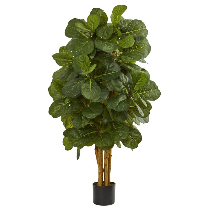 Hivvago 4 Feet Fiddle Leaf Fig Artificial Tree