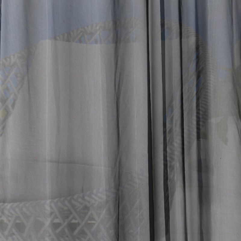 Commonwealth NO SEAM Curtain Grommet Top Panel 8 Matt Silver Grommets