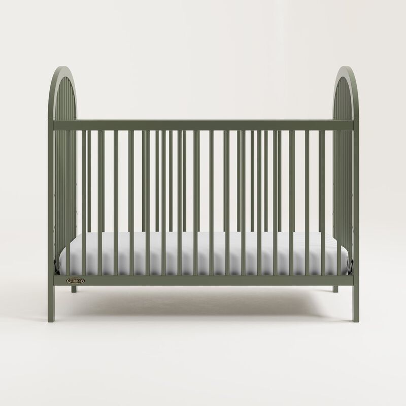 Graco Olivia 3-in-1 Convertible Crib (Olive) - GREENGUARD Gold Certified image number 3