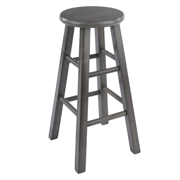 Winsome Ivy Counter Stool 24", Rustic Gray Finish