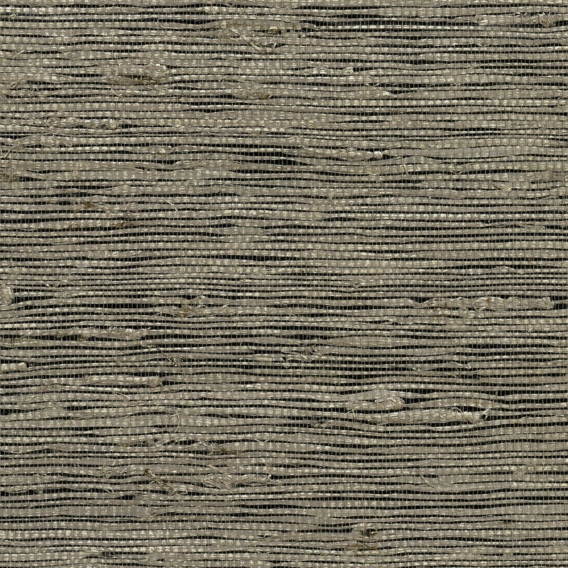 Yangtze Taupe Grasscloth Wallpaper image number 0