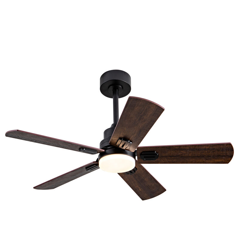 ELEMENT ACE 42 Inch Indoor and Covered Outdoor Ceiling Fan with Dimmable LED Light, Remote Control, Ultra Quiet Reversible DC Motor, 6 Speed Dual Finish Blades image number 8
