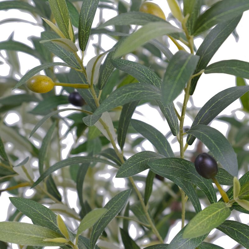 7.5' Faux Potted Olive Tree image number 2
