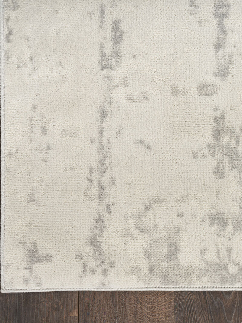Quarry QUA01 Cream/Gray 2'2" x 7'6" Rug image number 1