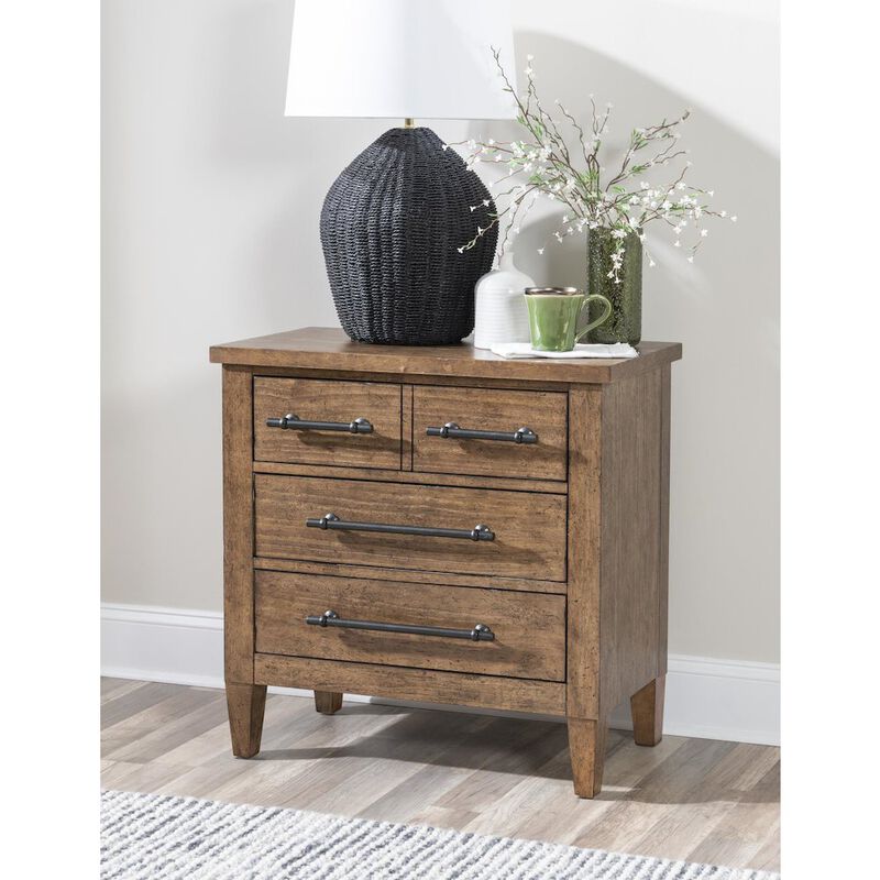 Legacy Classic Artisan's Place Bedside Chest (3 Drawers, Power W/ 2 Outlets, 1 USB + 1 USB-C)