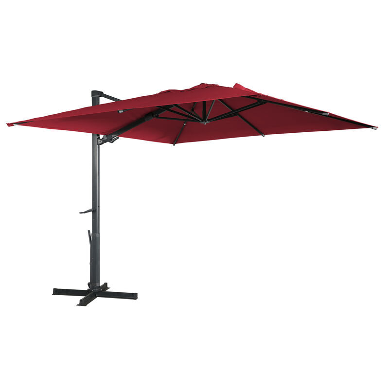 Cantilever Patio Umbrellas Large Outdoor Umbrella Offset Market Table Umbrella 360&deg; Rotation Patio Umbrella for Outdoor Backyard Poolside image number 0