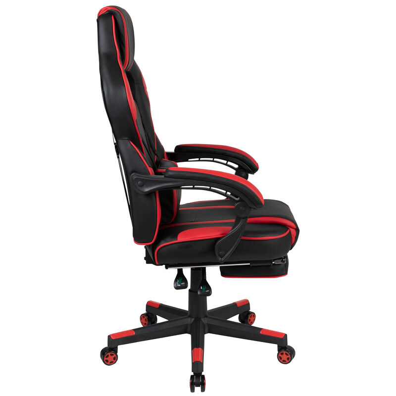 X40 Gaming Chair Racing Ergonomic Computer Chair with Fully Reclining Back/Arms, Slide-Out Footrest, Massaging Lumbar - / image number 8