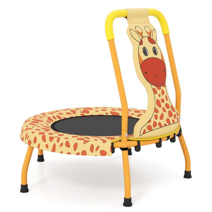 Mini Trampoline for Toddlers, Foam Handle with Protective Padding