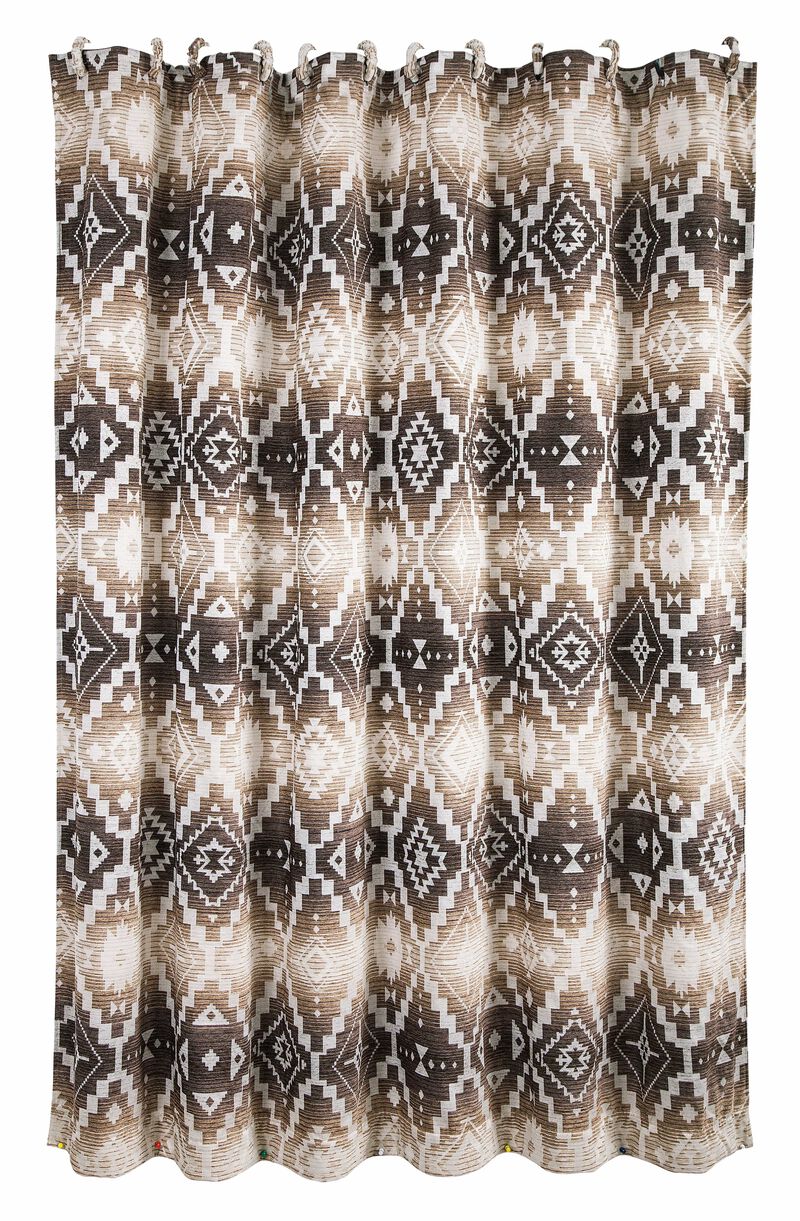 Chalet Aztec Shower Curtain image number 0
