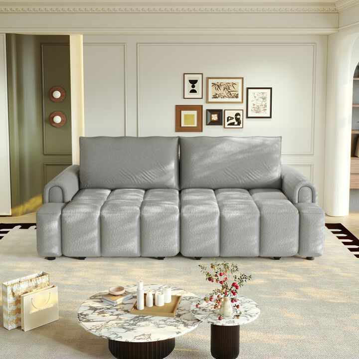 Rerjeb Teddy 3-in-1 Convertible Sleeper Sofa Bed