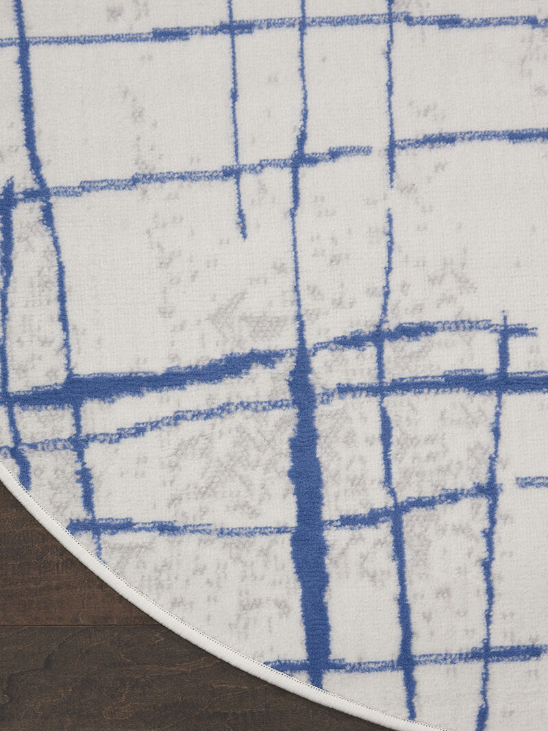 Whimsicle WHS09 Ivory/Blue 8'4" x 11'6" Rug image number 2