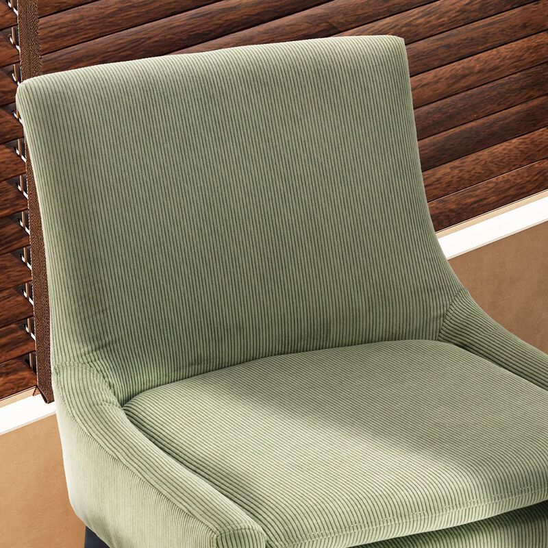 COLAMY MAIRA Transitional Neutral Dining Chair-Dark Grey Set of 2 image number 3