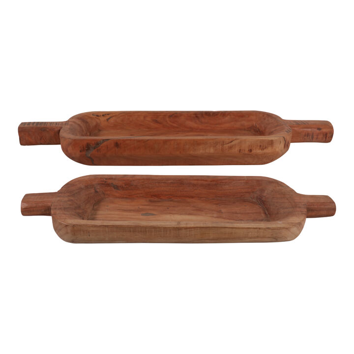 S/2 Reclaimed Wood Bowls