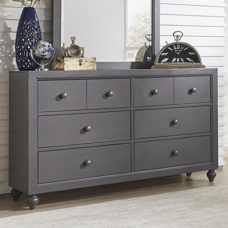 Liberty Furniture Cottage View 6 Drawer Dresser in Dark Gray image number 3