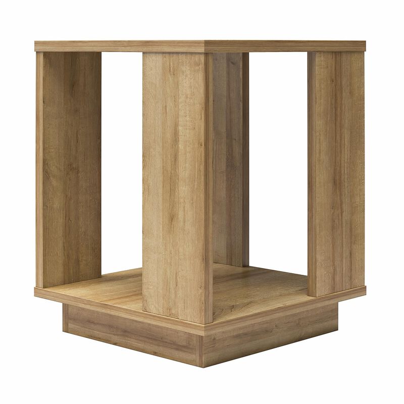 Ameriwood Home Knowle Contemporary Side Table, Natural image number 4