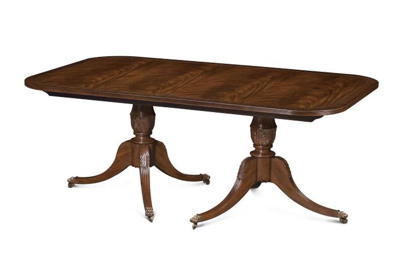 Bleached Reeded Dining Table image number 3