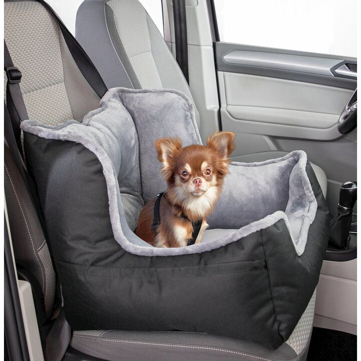 TRIXIE Convertible Deluxe Pet  Car Seat, Dog Booster Seat, Travel Pet Bed