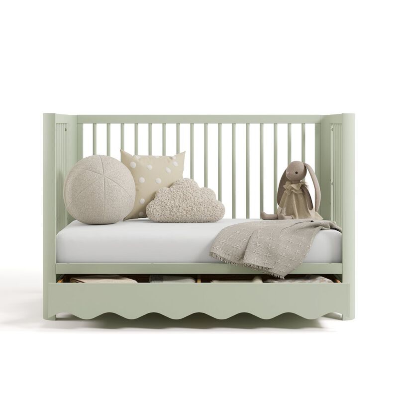 Casablanca Deluxe 5-in-1 Convertible Crib with Drawer - Sage image number 3