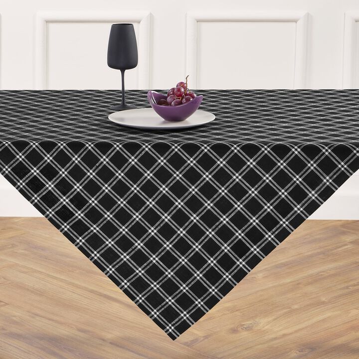 Solino Home 100% Pure Linen Table Throw - Marseille Plaid