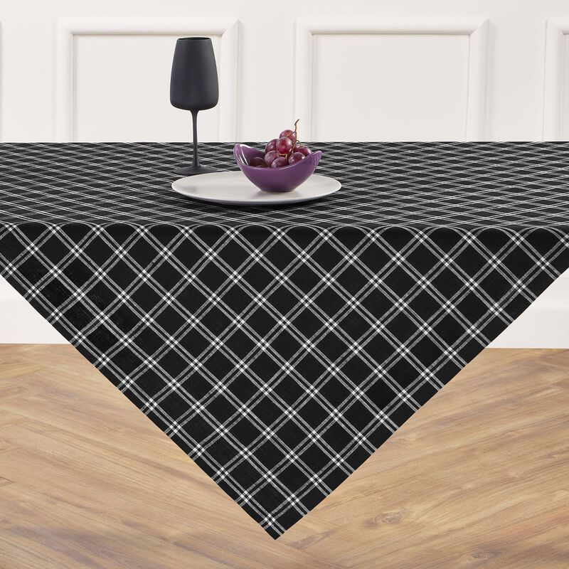 Solino Home 100% Pure Linen Table Throw - Marseille Plaid
