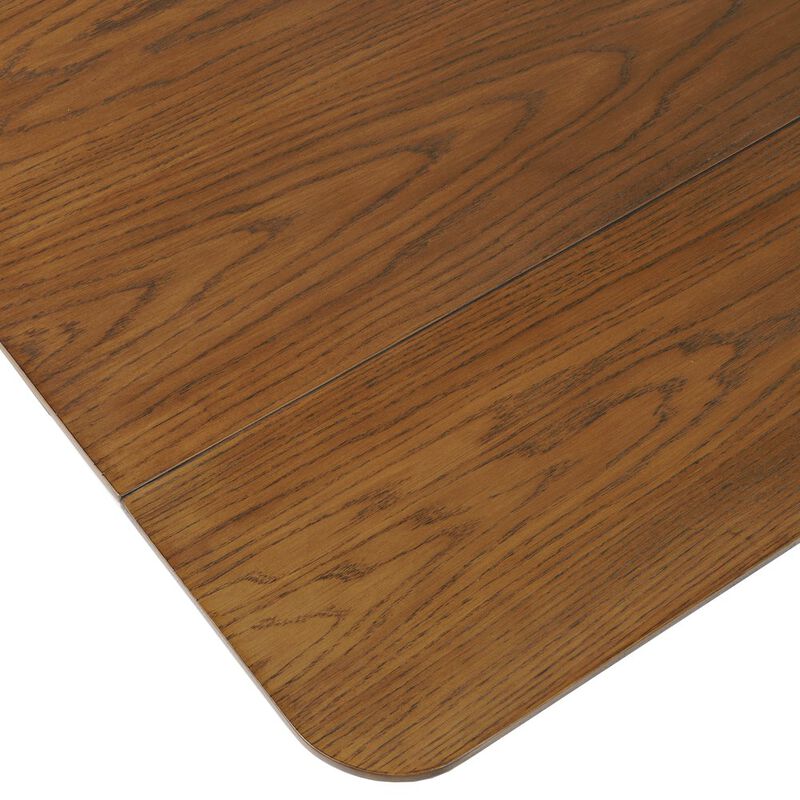 Jofran Bowie 66 Harvest Mid-Century Modern Drop-Leaf Dining Table