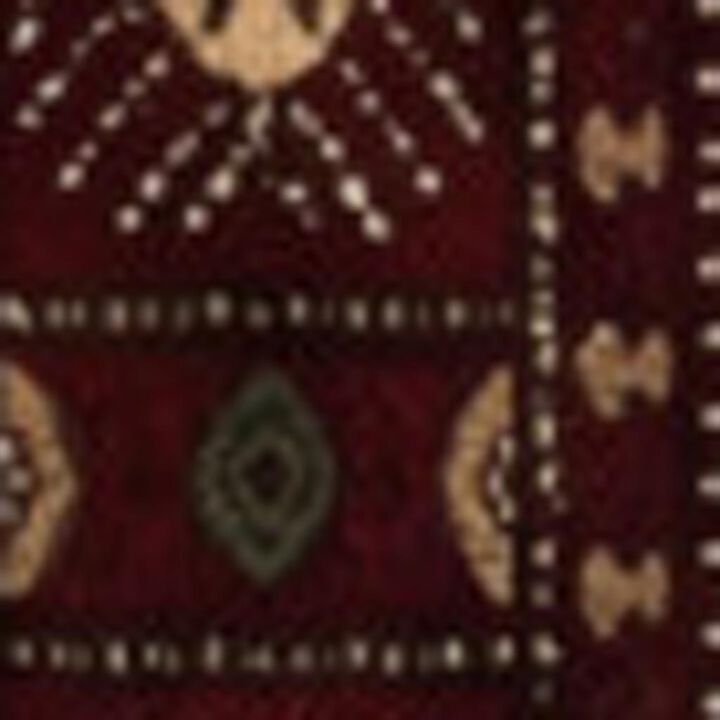 HomeRoots Floral Medallion Runner Rug