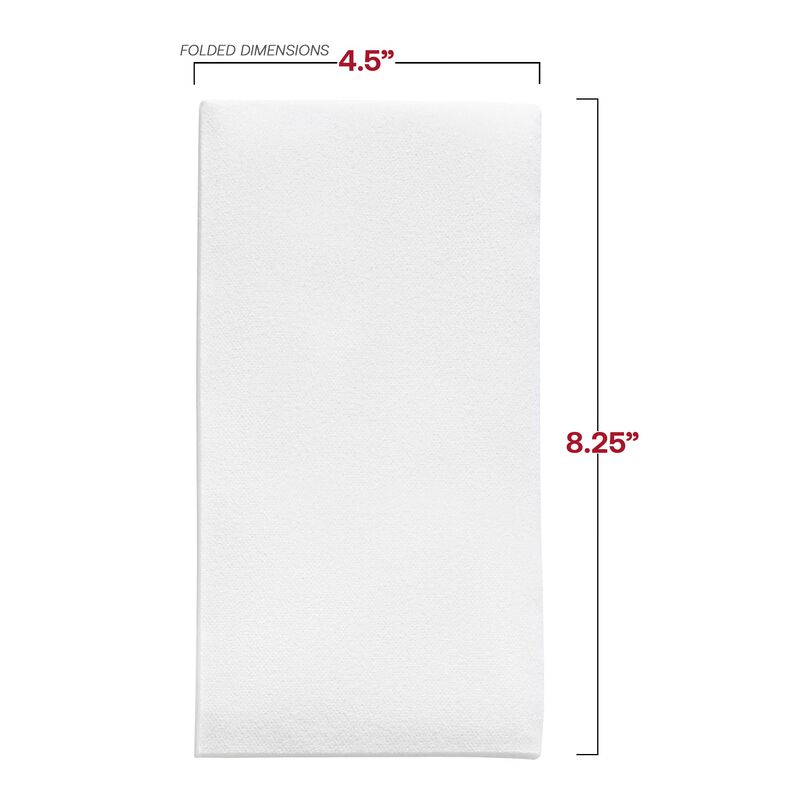 White Linen-Like Premium Paper Buffet Napkins (288 Napkins) image number 3