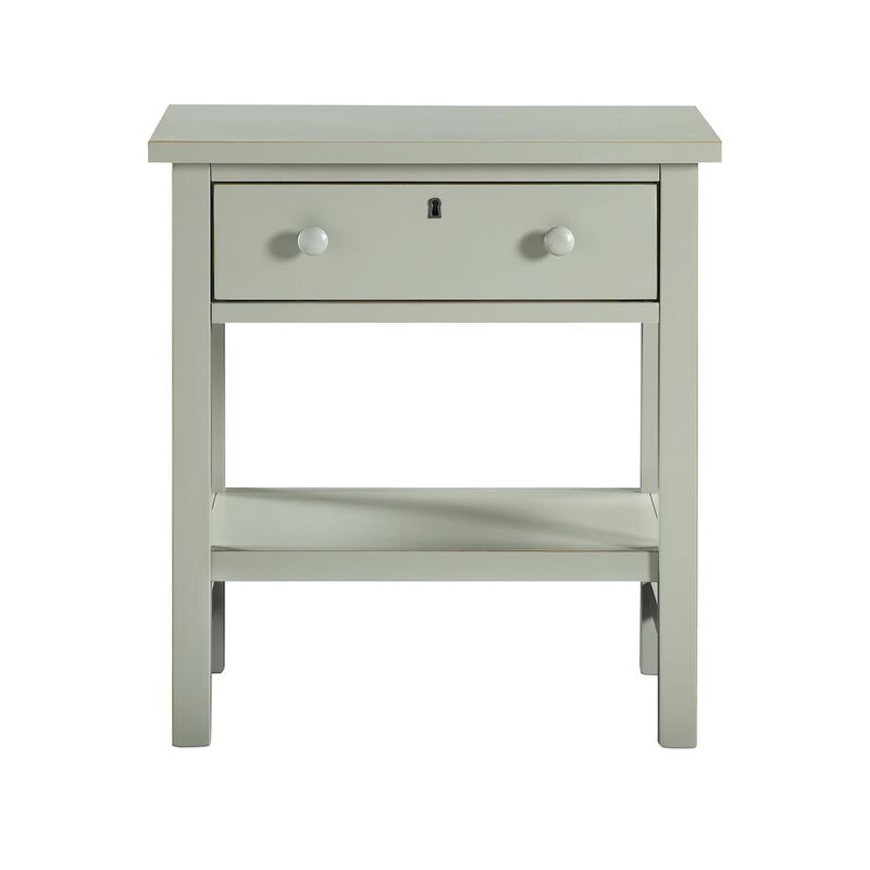 Comfort Pointe Franklen 1-drawer Storage Nightstand - Antique Gray