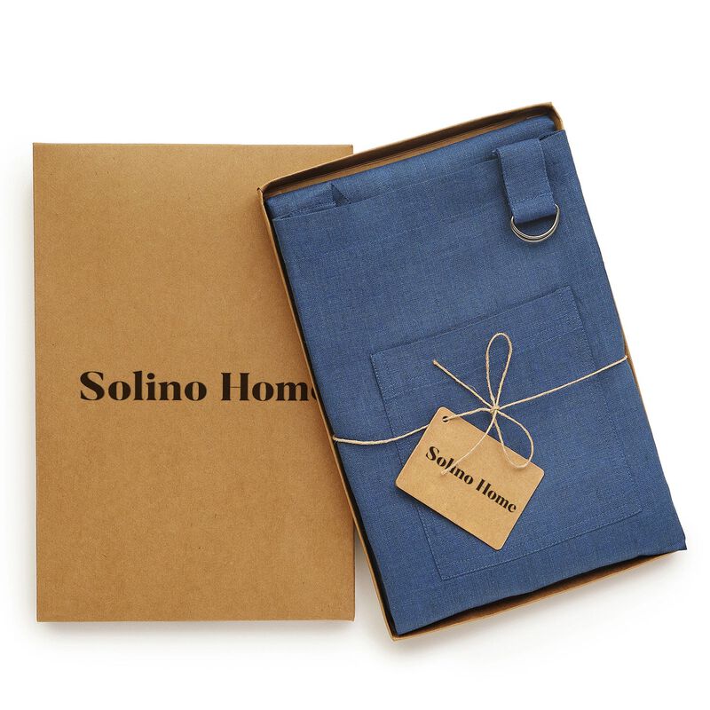 Solino Home 100% Pure Linen Linen Apron - Kitchen Linen