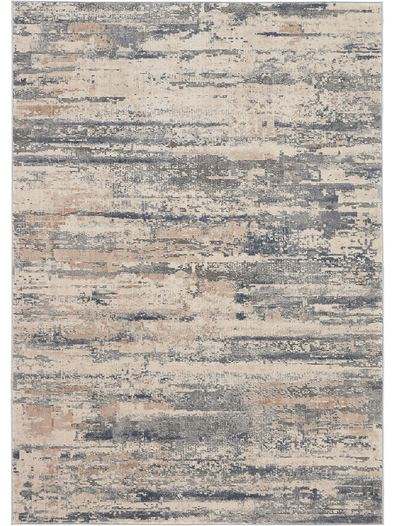 Rustic Textures RUS04 Beige/Gray 3'11" x 5'11" Rug