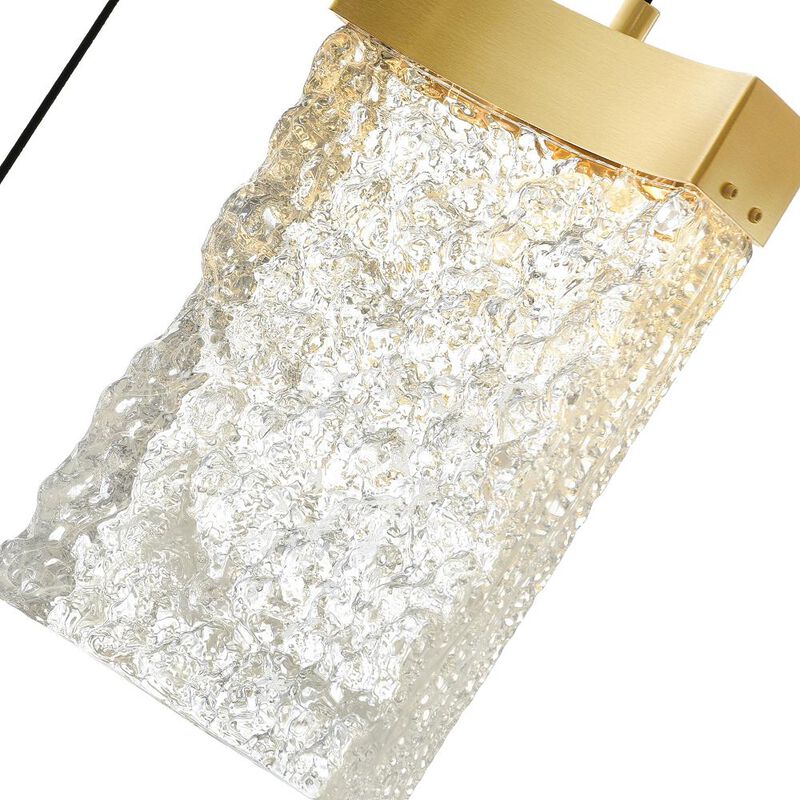 Lava Integrated LED Brass Mini Pendant