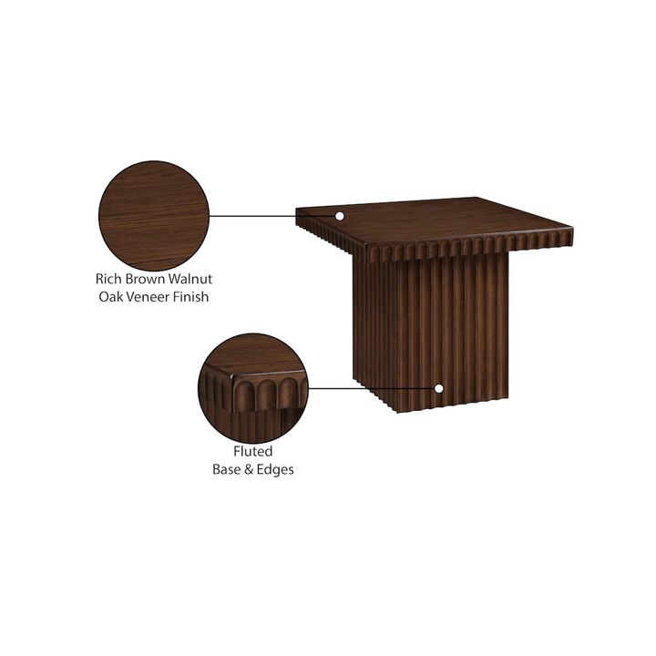 Meridian Furniture Spencer Brown Oak Veneer Coffee Table