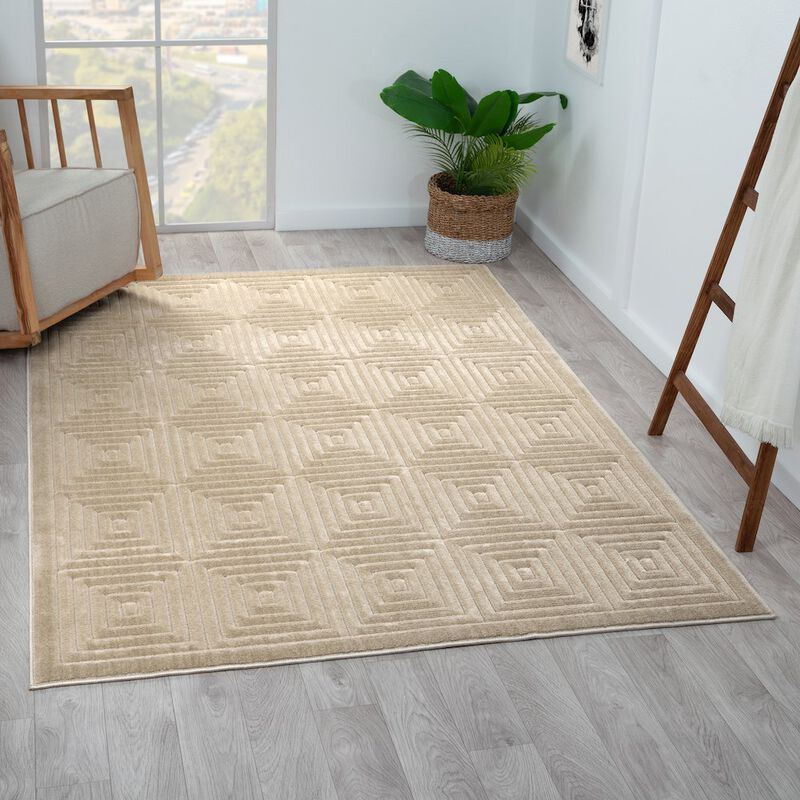 LR Home Atlas Durable Performance Area Rug Outdoor image number 2
