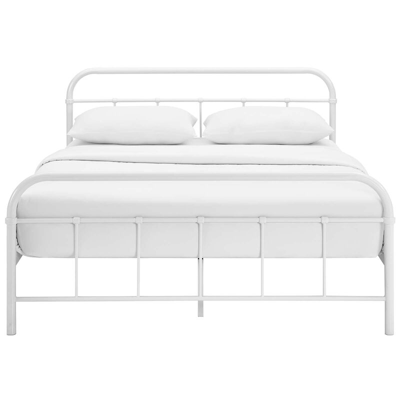 Modway Furniture  36.5 x 84.5 in. Maisie Queen Stainless Steel Bed Frame image number 3