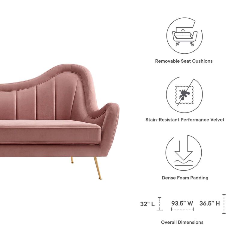 Cheshire Channel Tufted Performance Velvet Sofa image number 7