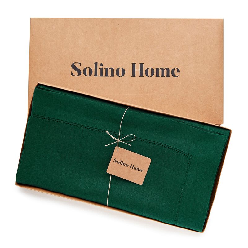 Christmas Linen Tablecloth - Classic Hemstitch, Solino Home