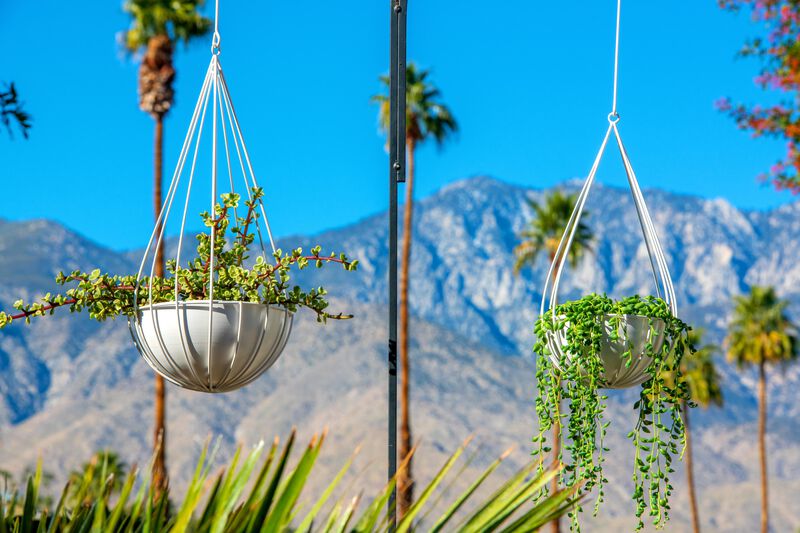 Raindrop Planters-set of 2 (small + large)-glossy white