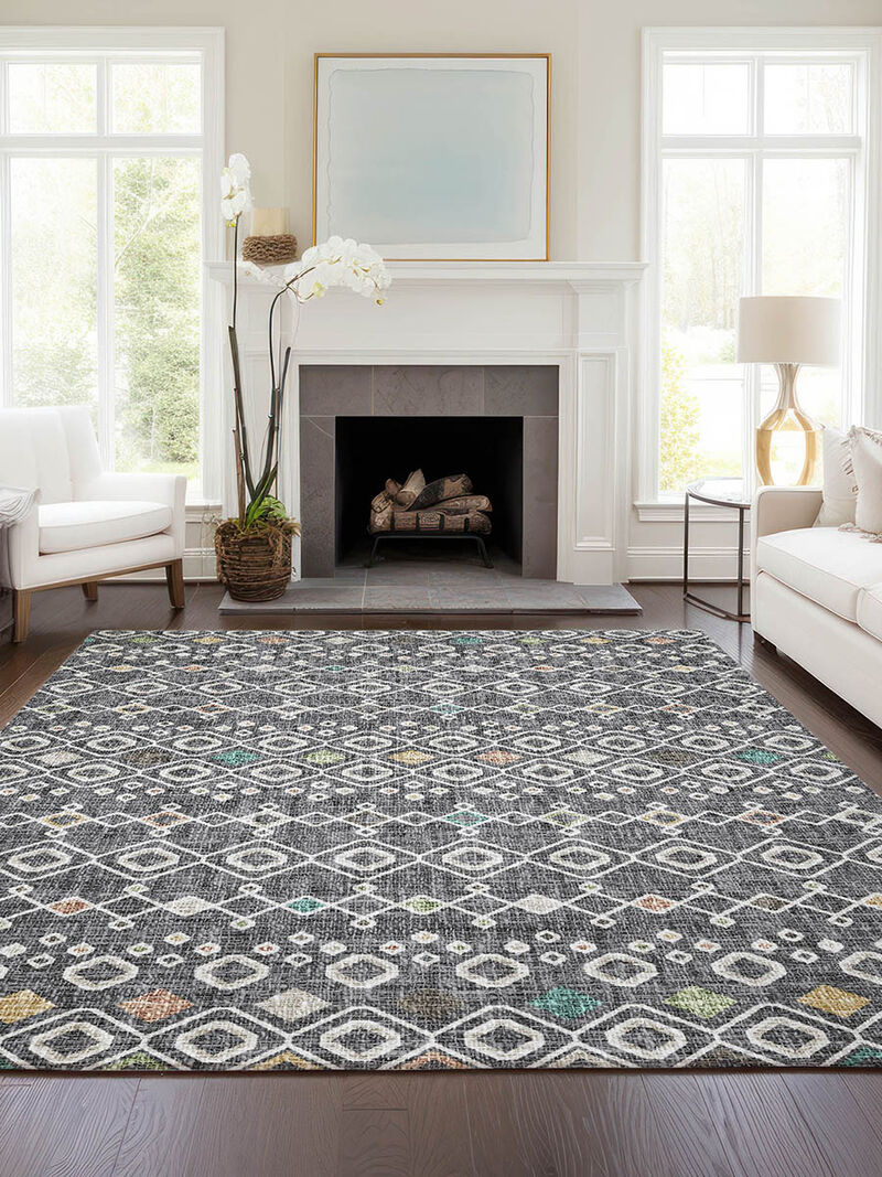 Portico PO4 Grey 3' x 5' Rug