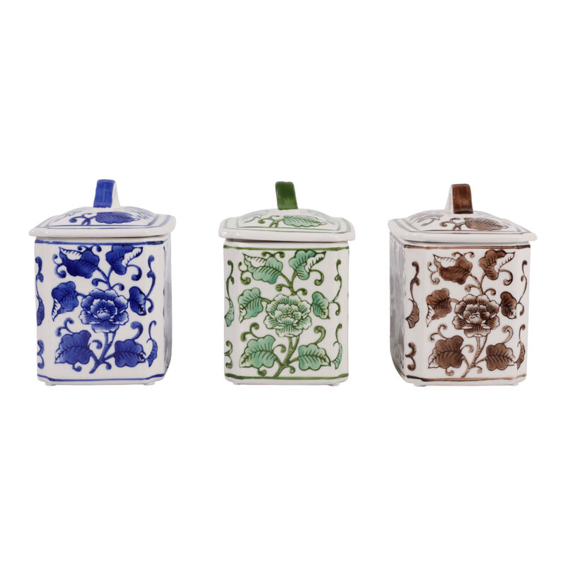 Set/3 Chinoiserie Jars, 6" image number 4