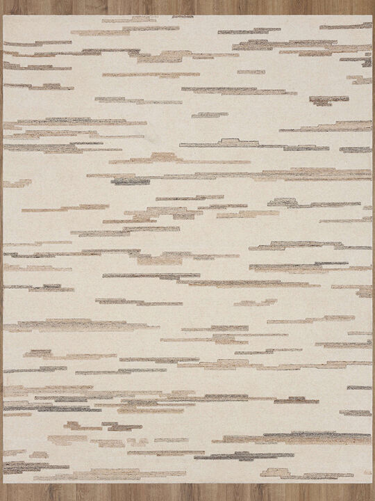 Forsyth Park Oyster Creek Ivory Beige 1' 6"x1' 6" Rug