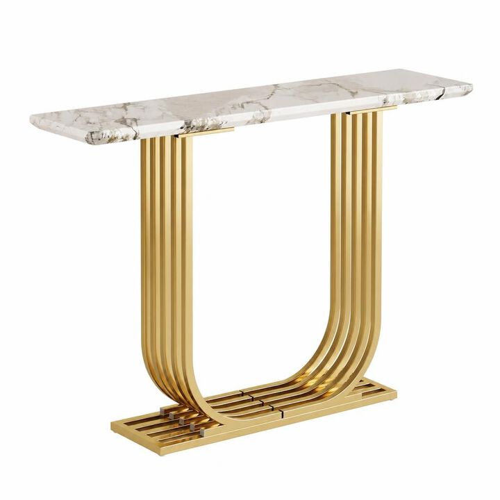 Narrow 43.3" Console Accent Table for Living Room